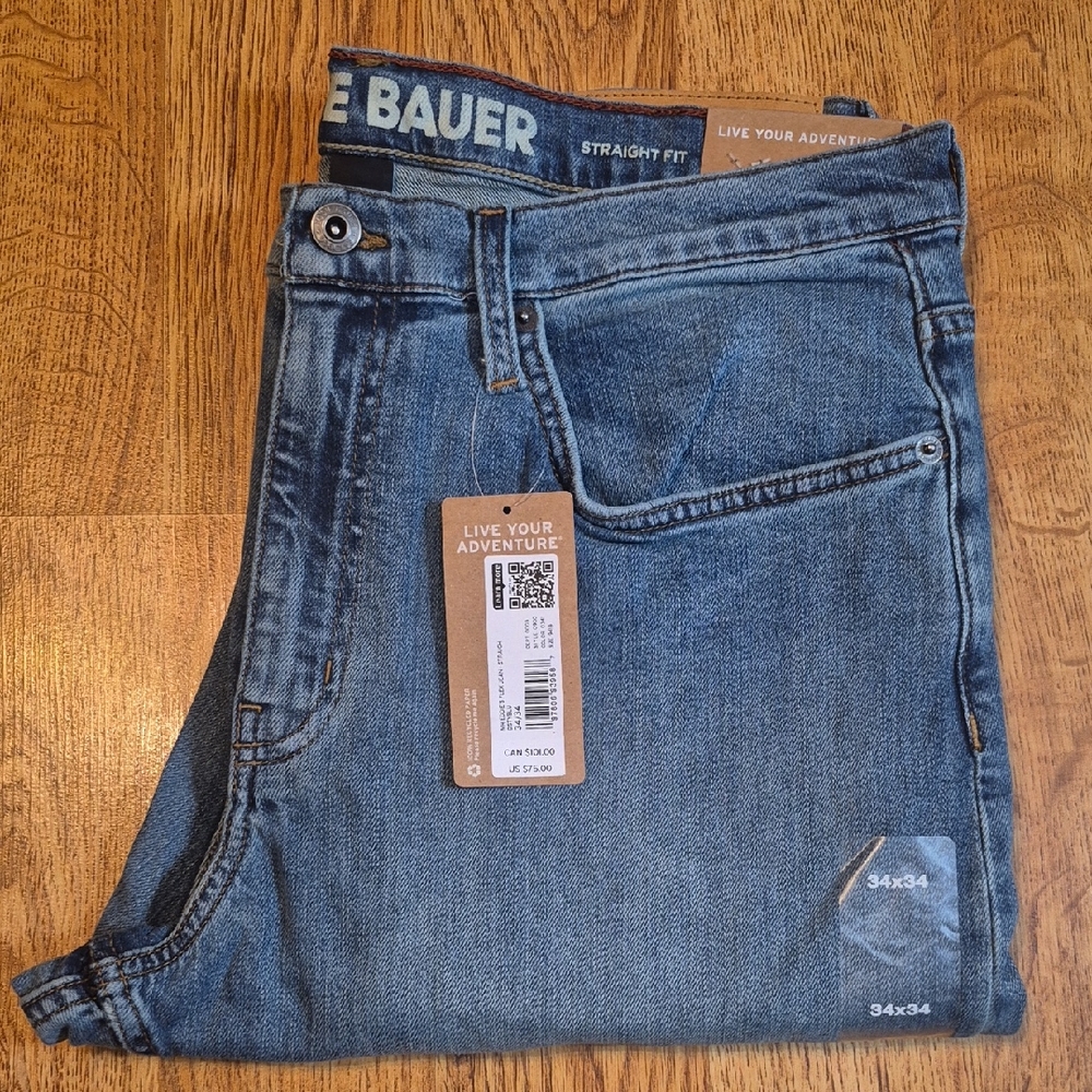 Eddie Bauer Men's Classic Denim Straight Jeans